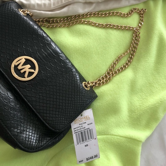 ✨✨✨MK SHOULDER BAG Black/Gold - Picture 2 of 7